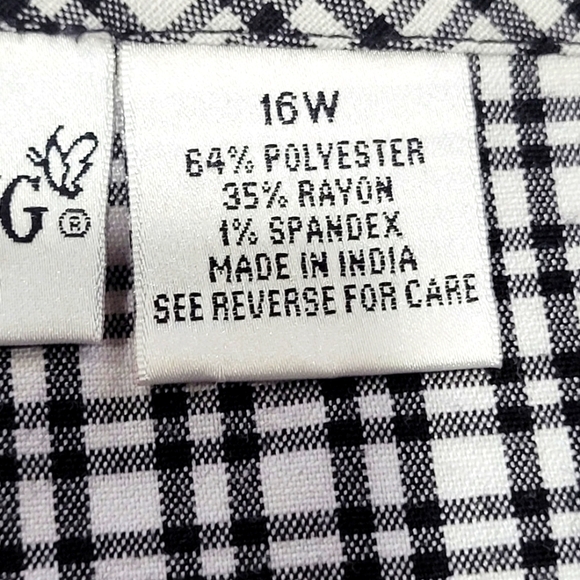 16W Stretchy Checkered Mini Skort with Side Zipper and Slits - Picture 6 of 7